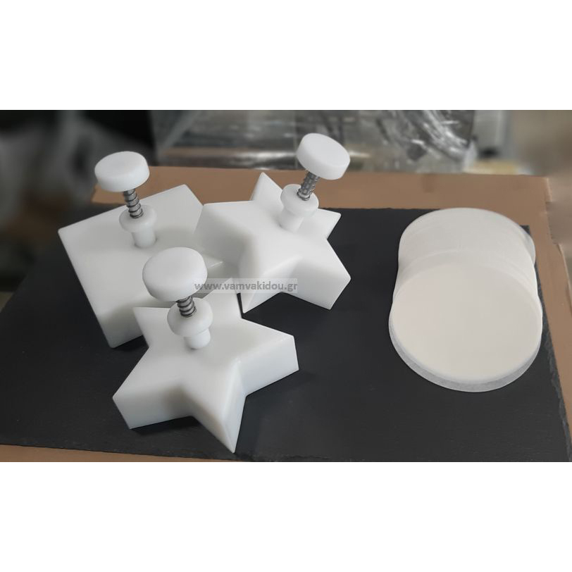 ΦΟΡΜΑΡΙΣΤΙΚΟ ΜΠΙΦΤΕΚΙΩΝ ΧΕΙΡΟΣ ΣΧΗΜΑ ΑΣΤΕΡΙ-ΤΕΤΡΑΓΩΝΟ-ΣΤΡΟΓΓΥΛΟ-ΟΒΑΛ