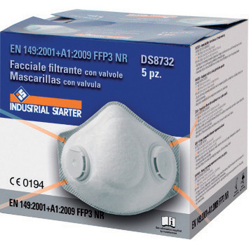 ΜΑΣΚΑ ΚΩΝΟΥ Μ/2ΒΑΛΒΙΔΕΣ ISSA DS8732 FFP3 EN149:2001
